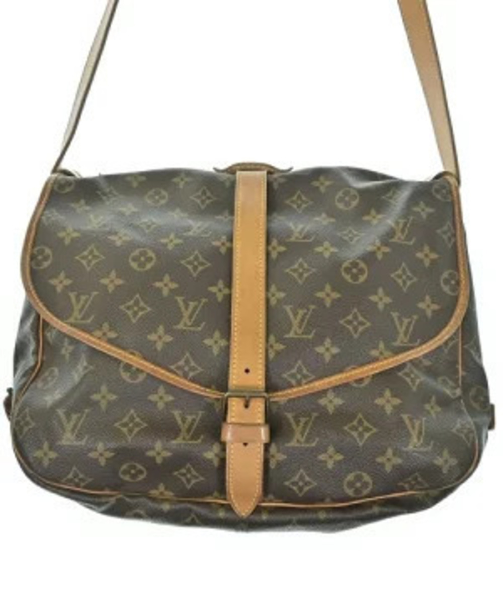 Louis Vuitton Monogram Saumur messenger shoulder bag brown